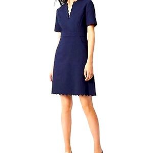 Tory Burch Navy bailey blue cotton dress.